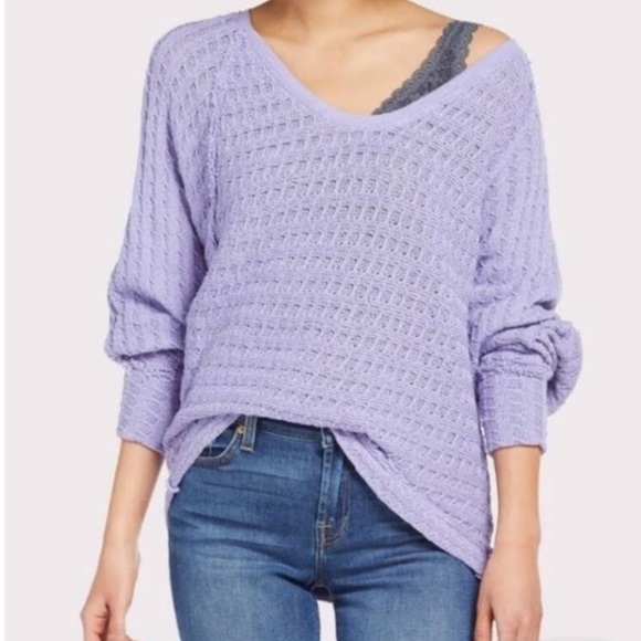 Free People | We The Free Thien Hacci Raw Seams Sweater Size XS - Picture 1 of 8